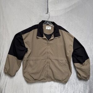 Vintage Clarkfield Outdoors Jacket Mens Large Beige Windbreaker John Deere 2000s